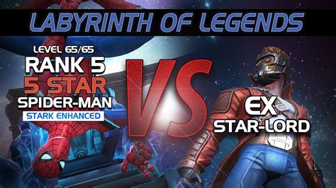 Spider Man Stark Enhanced 5 Star Rank 5 Vs Labyrinth Of Legends Lol Marvel Contest Of