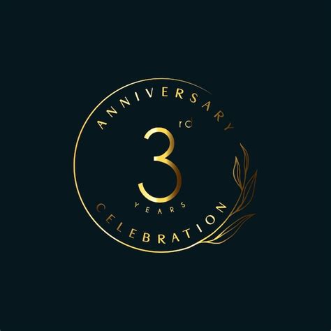 Premium Vector Anniversary Celebration Elegant Design