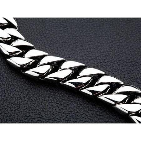 Cuban Link Sterling Silver Mens Bracelet