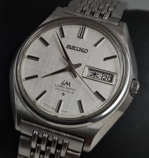 Seiko NO RESERVE PRICE Lord Matic Linen Dial Catawiki