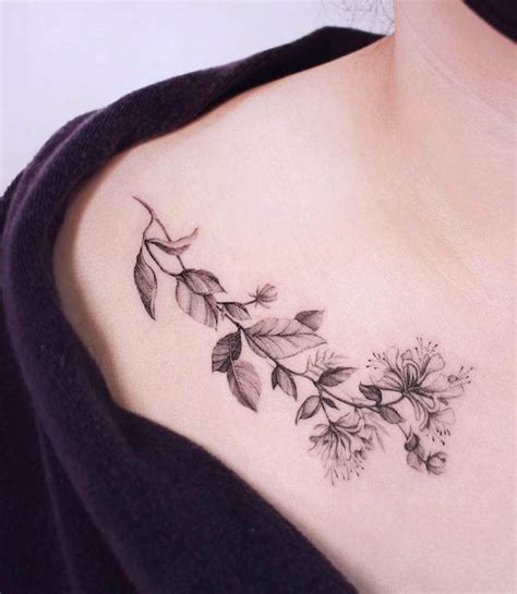 Top Rose And Honeysuckle Tattoo Spcminer