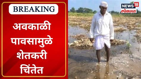 Unseasonal Rain In Maharashtra अवकाळी पावसामुळे शेतकरी चिंतेत Weather Updates Marathi News