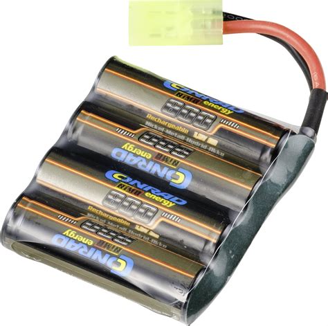 Conrad Energy RC Batteripack NiMh 4 8 V 800 MAh Antal Celler 4 Sida