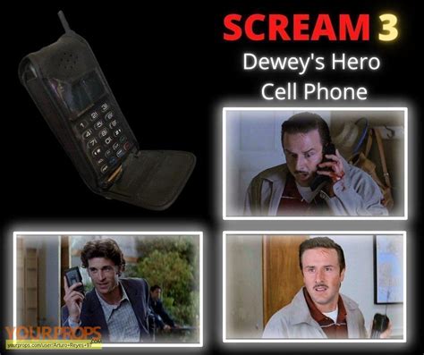 Scream 3 Scream 3 - Dewey hero cell phone original movie prop