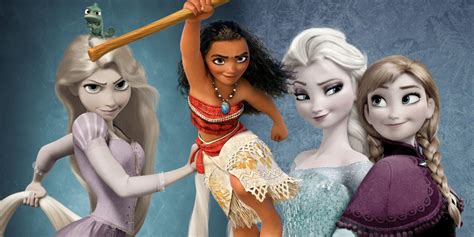 Disney Princess Lineup With Moana