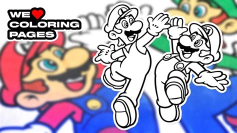 Luigi Coloring Pages Printable