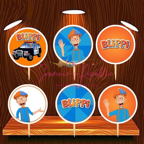 Blippi Cupcake Topper 24 Pcs Lazada Ph