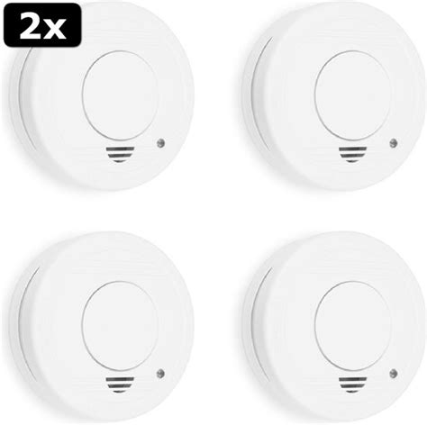 2x Smartwares FSM 11514 Rookmelder 4 Rookmelders Inclusief 5 Jaar