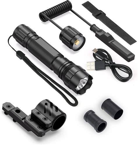 Feyachi Fl Mb Tactical Flashlight Lumen Matte Black Led Weapon