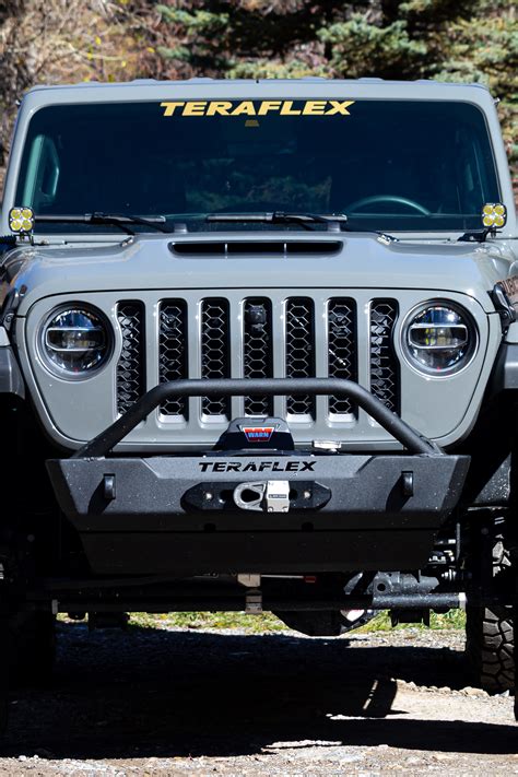 Protect Your Jeep With Teraflex Jl Jt Rockguard Crest Front Bumper Teraflex