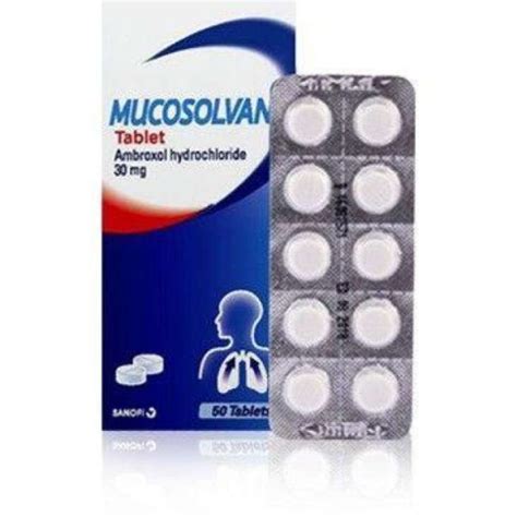 SANOFI MUCOSOLVAN 30MG TABLET 50 S AMBROXOL Sabahcarepharma