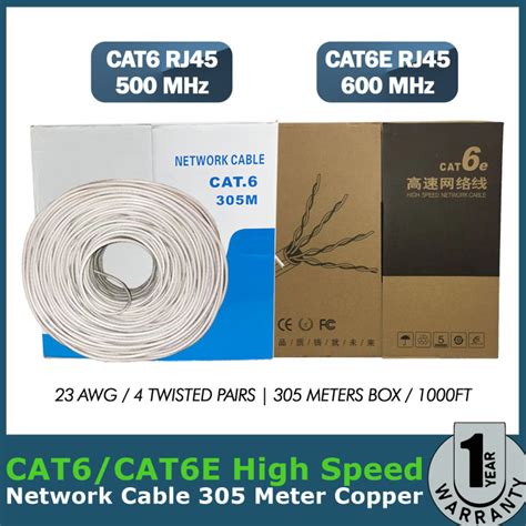 305m Network Cable Cat6│high Speed Network Cable│305 Meter Copper│cat6