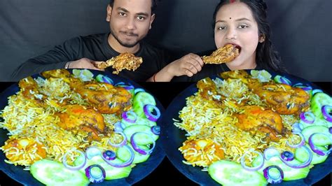 Chicken Biryani Eating Challenge Sandiptrisalifestyle Youtube