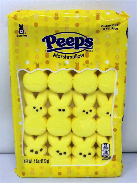 Peeps Marshmallow Bunnies Pack Of Yellow Walmart