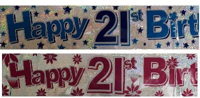 Banner Happy Birthday 21St Assorted | Party City