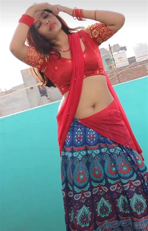 Pinki Tiwari Navel In Pink Blouse And Blue Saree Rnavelnsfw