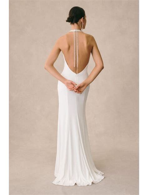 Buy Mac Duggal Zuri Beaded Halter Jersey Gown Online Topofstyle