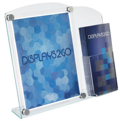 Workshop Series 8 5 X 11 Acrylic Sign Holder W Brochure Pocket