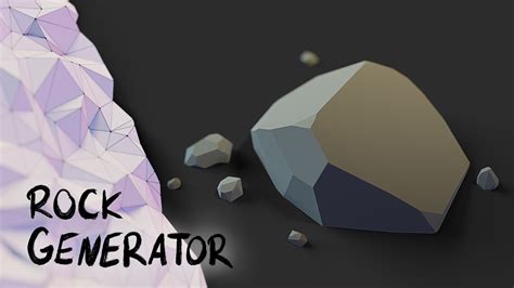 Example Rock Generator Geometry Nodes From Scratch Blender Studio