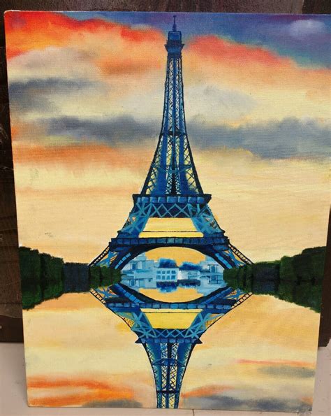 Eiffel Tower Oil Painting Fine Art