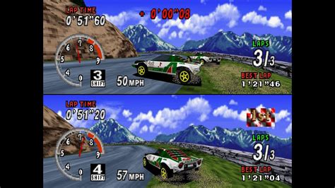 Sega Rally Championship Plus Netlink Edition Sega Saturn Player Vs