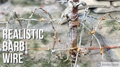 Make Barbed Wire Realistic Easy Makediorama 135scale Youtube