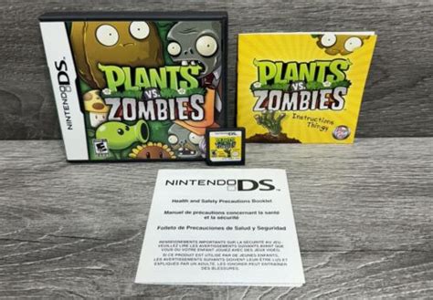 AUTHENTIC Plants Vs Zombies Complete CIB W Manual Nintendo DS