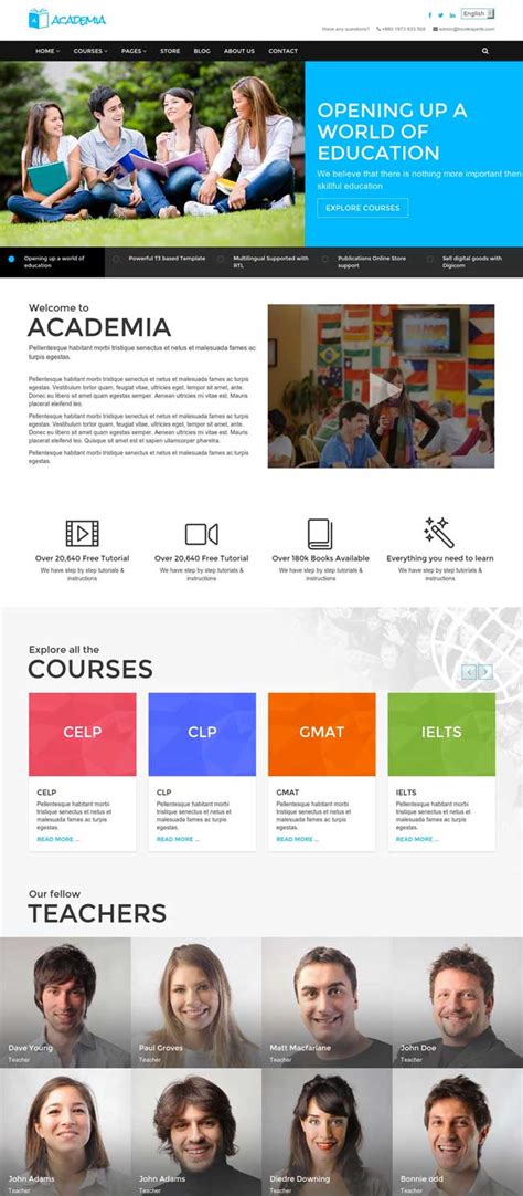 35+ Best Education Responsive HTML Templates for Universities, Schools ...