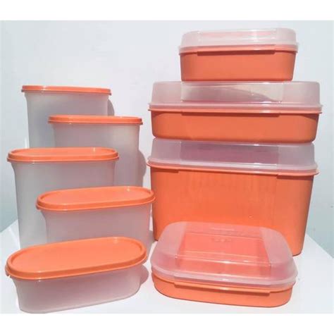 Tupperware Modular Oval Laranja E Visual Box Unidade Escolha A Sua