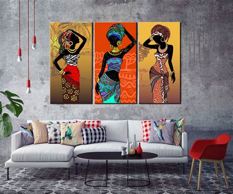 Colorful African Canvas Settraditional Africa Canvascolorful African