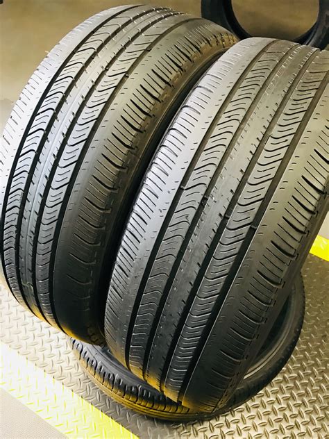 2 USED TIRES 215/55r17 Michelin PRIMACY MXV4 WITH 50% TREAD LIFE