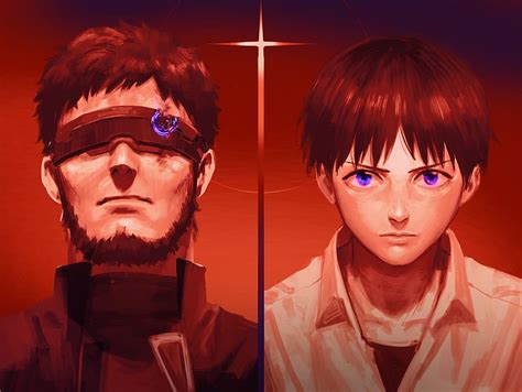 Anime Evangelion Neon Genesis Evangelion Shinji Ikari Gendo Ikari