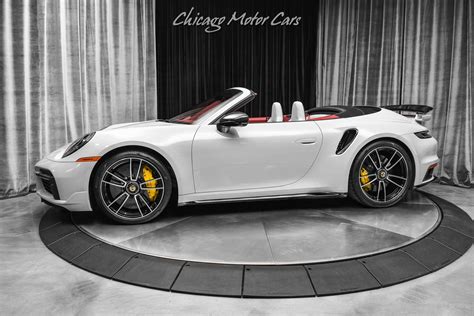 Used 2022 Porsche 911 Turbo S Cabriolet High Spec Only 1300 Miles Chalk Red Loaded Perfect For