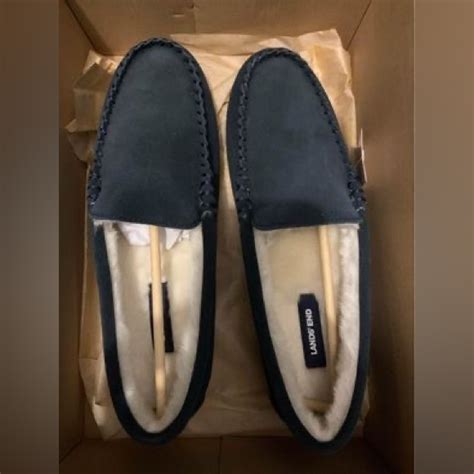 Lands End Shoes Lands End Genuine Suede Moccasin Slippers Poshmark