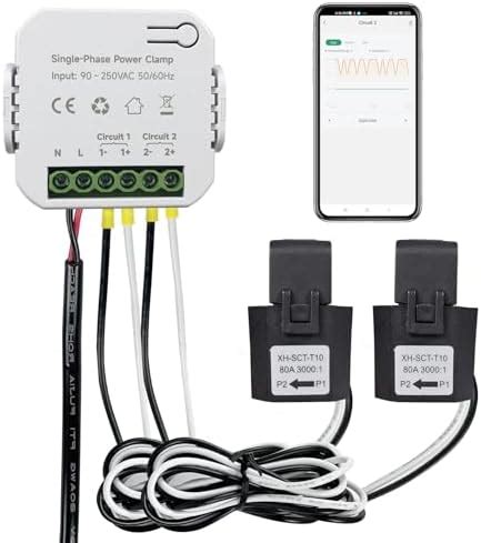 OWON Bi Directional WiFi Energy Monitor With 2 Clamps 80A Smart Energy