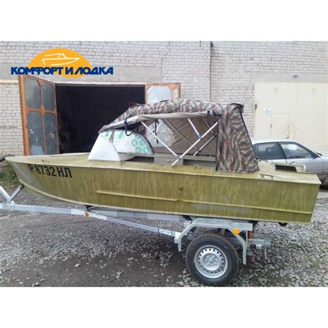 Лобовое стекло на лодку «Прогресс-2» (в штатную рамку)