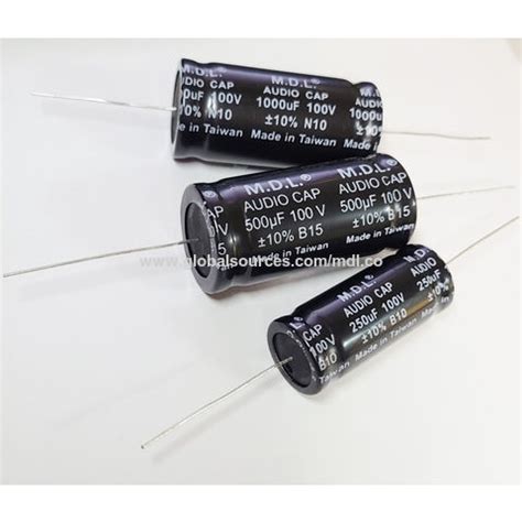 Buy Wholesale Taiwan M D L Audio Capacitors Axial Type Np Bp Aluminum