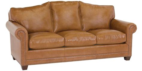 Camel Leather Sofa - Foter