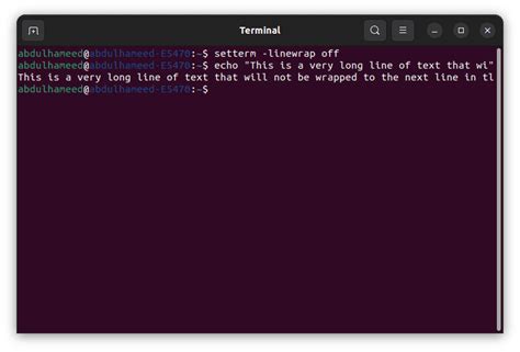 How To Disable And Toggle Line Wrap In Terminal Baeldung On Linux