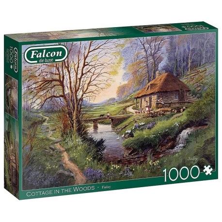 Puzzle Cottage Dans Les Bois Pieces Falcon Deluxe Jouets Fr