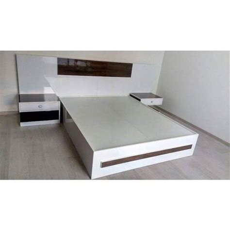 Full Size Teak Wood White Wooden Double Bed With Storage At Rs 45000 In Bahraich