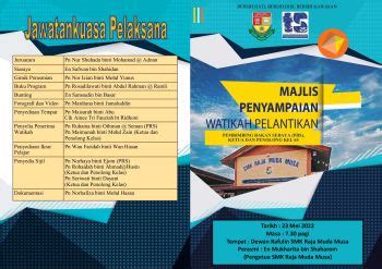 BUKU PROGRAM WATIKAH PELANTIKAN PRS KETUA DAN PENOLONG KELAS 2022