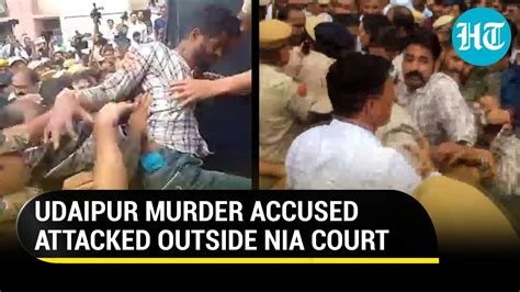 Jaipur Udaipur Murder Accused Attacked Outside Court Chorus For Death