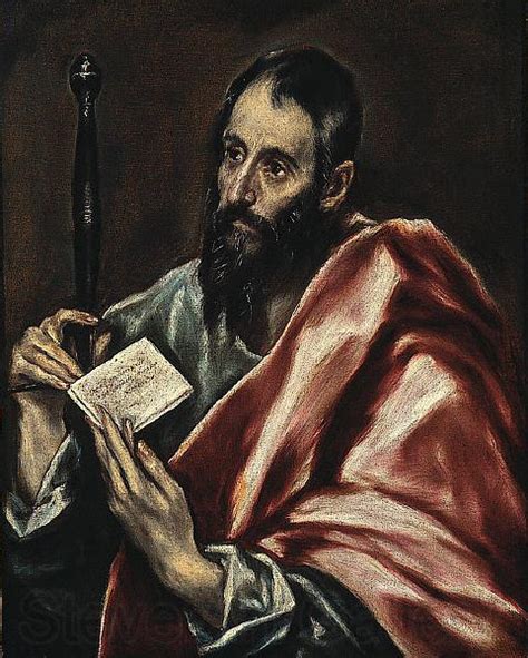 St Paul El Greco Open Picture Usa Oil Painting Reproductions