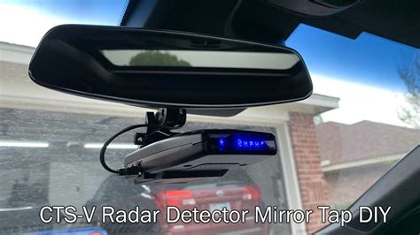 2016 Cadillac CTS V Radar Detector Mirror Mount And Tap Install YouTube