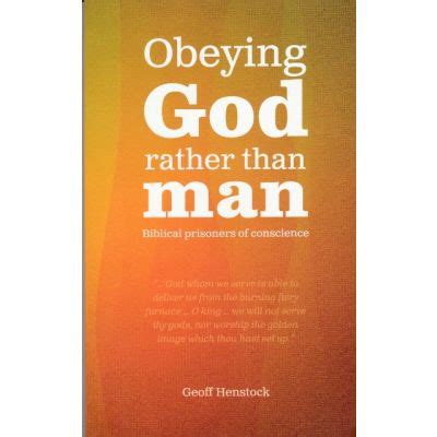 Obeying God Rather Than Man Christadelphianbooks