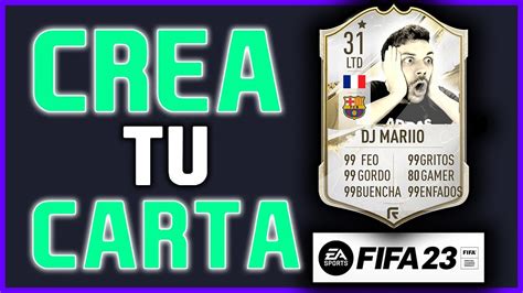 Como Hacer Cartas Personalizadas De Fifa Cons Guela Gratis Youtube