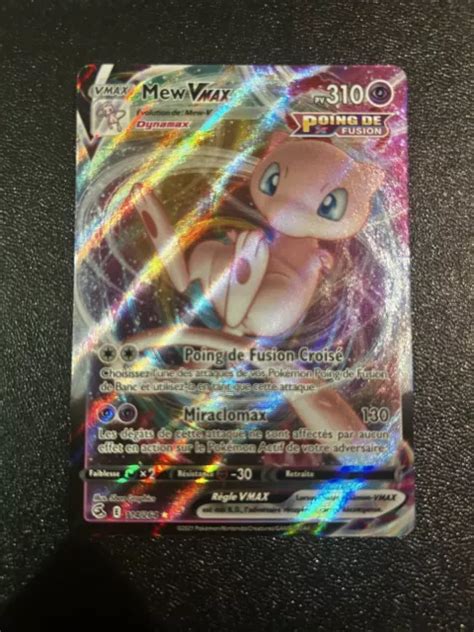 Carte Pok Mon Mew Vmax Poing De Fusion Full Art Rare Dition Fran Aise