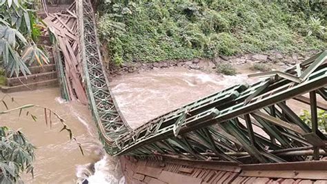 Bailey Bridge Over Barak River Collapses In Manipur, One Dies ...