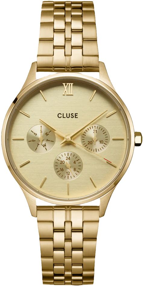 Cluse Cw Minuit Multifunction Full Gold Zegarek Net